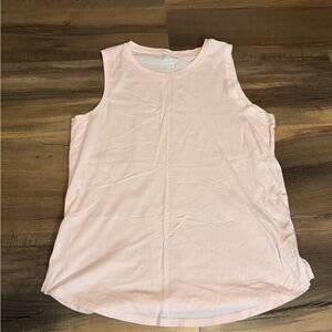 Women's Sleeveless Scoop Tank Top - Light Pink Size Medium